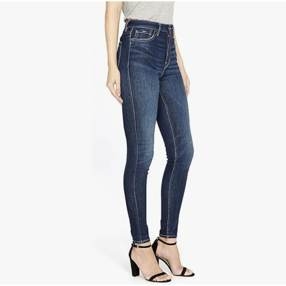 Buffalo Jeans Skylar Skinny High-Rise Blue Dark Wash 29 - Picture 2 of 9